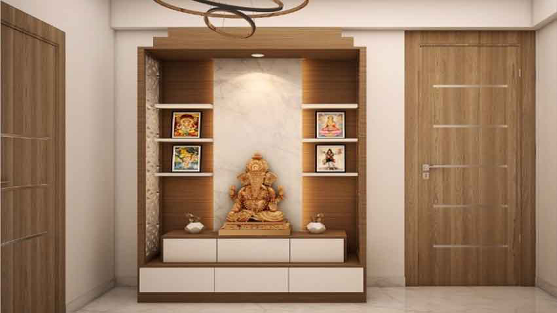 Pooja Unit Interior Design